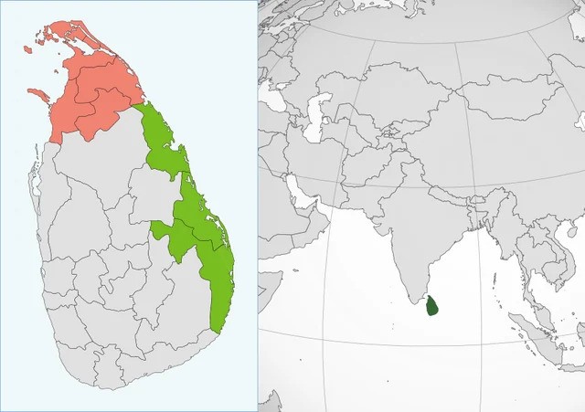 Sri Lanka Karte